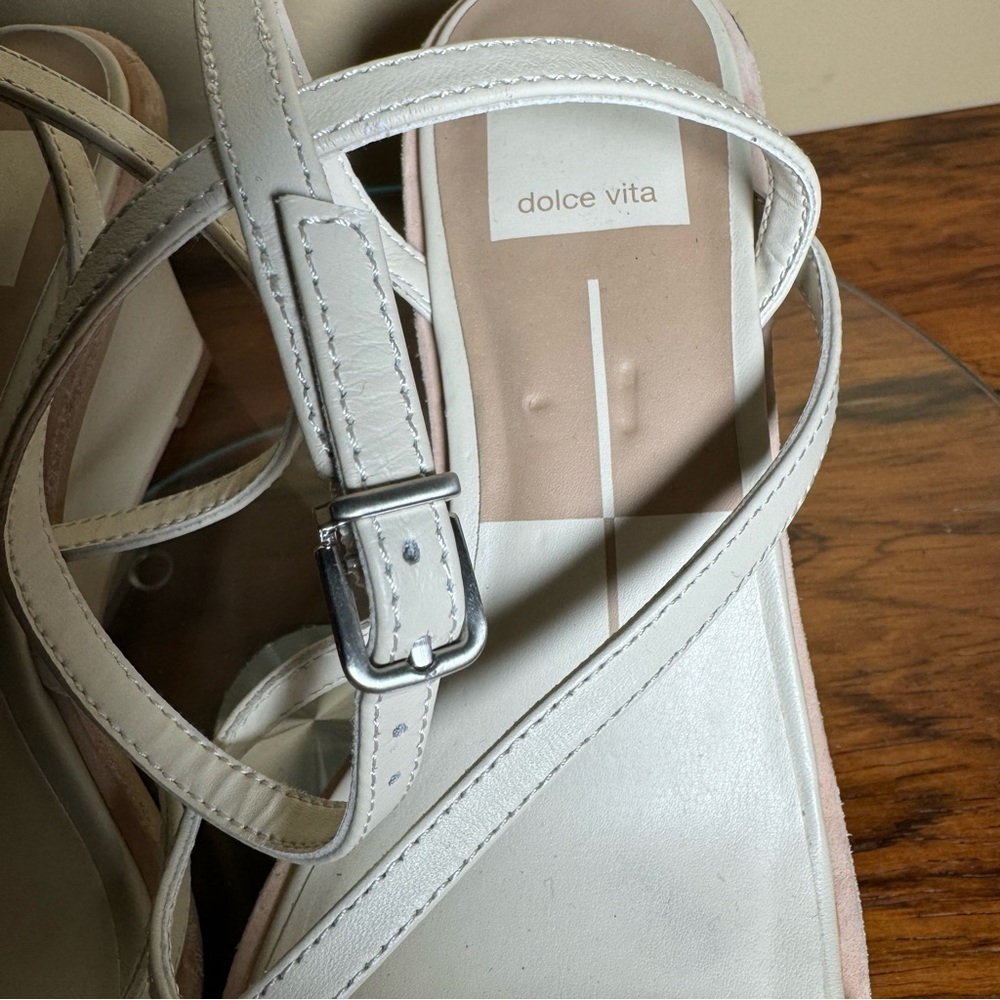 Dolce Vita Gemini Wedges - ivory leather - size 6 - Picture 13 of 16